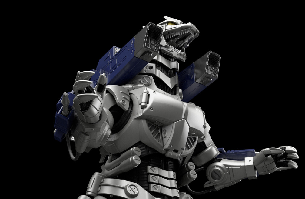 Godzilla x Mechagodzilla MFS-3 type machine dragon with Shirasagi