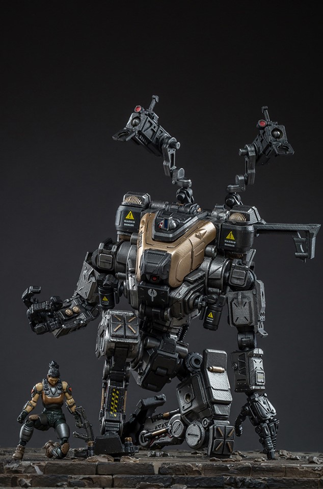 Ares 86 heavy attack machine armour medium. Silver black version (JOYTOY)