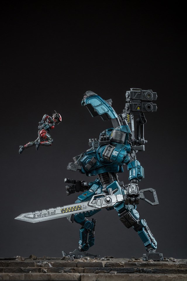 Ares 86 heavy attack machine armour medium. Blue version (JOYTOY)