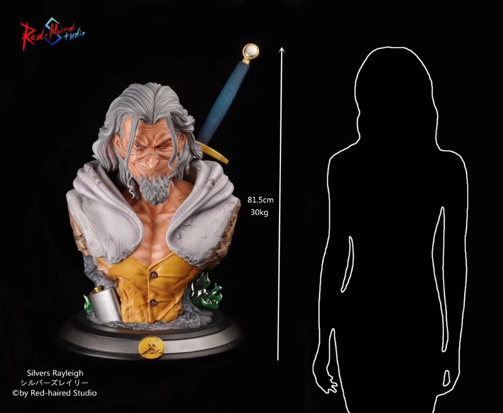 Life Size Bust Silvers Rayleigh (Red Haired Studio)