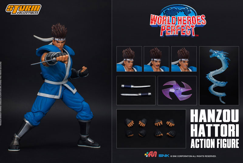 World Heroes Perfect Action Figure Hanzo Hattori