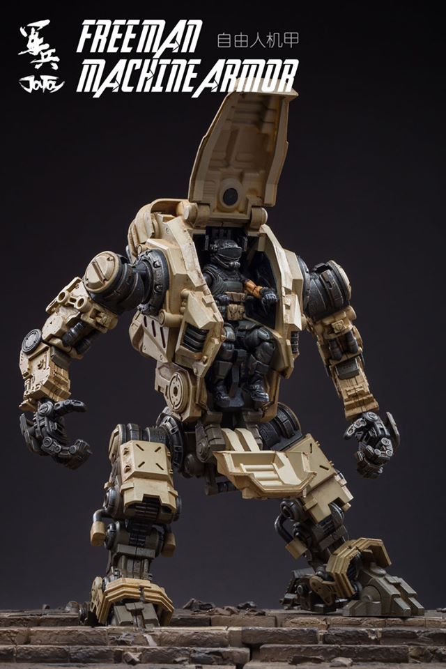 JOYTOY 81921011 ：1/18 Free man tactical mecha ( สีน้ำตาล )