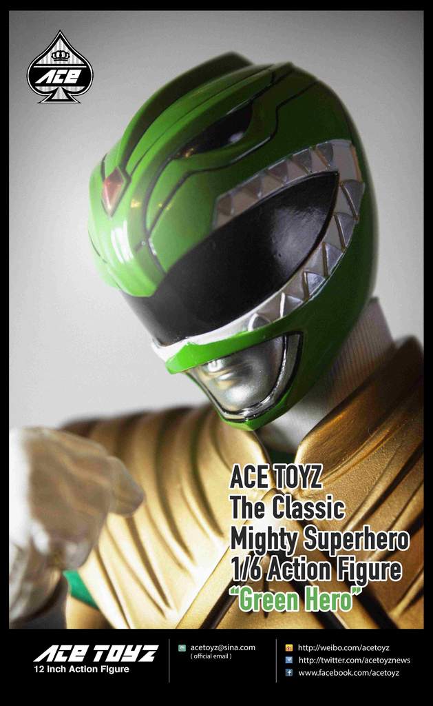 1/6 Scale The Classic Mighty Superhero Green Hero Figure