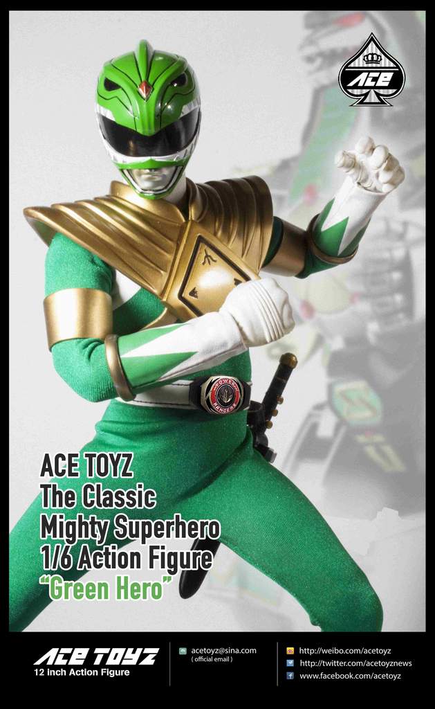 1/6 Scale The Classic Mighty Superhero Green Hero Figure