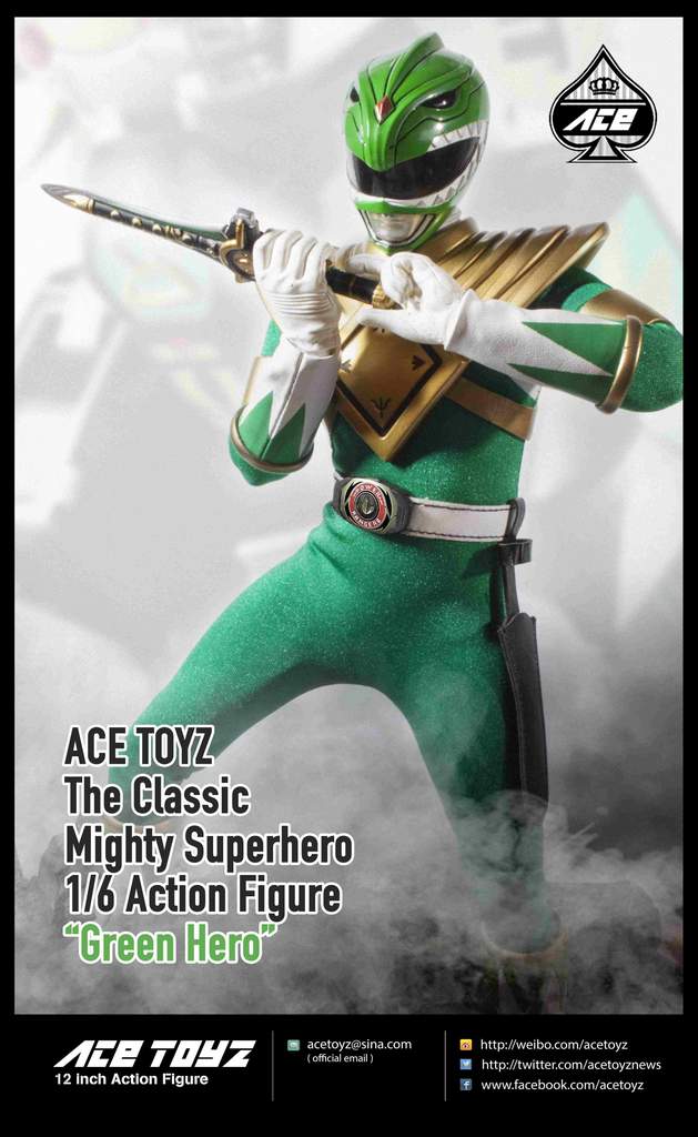 1/6 Scale The Classic Mighty Superhero Green Hero Figure