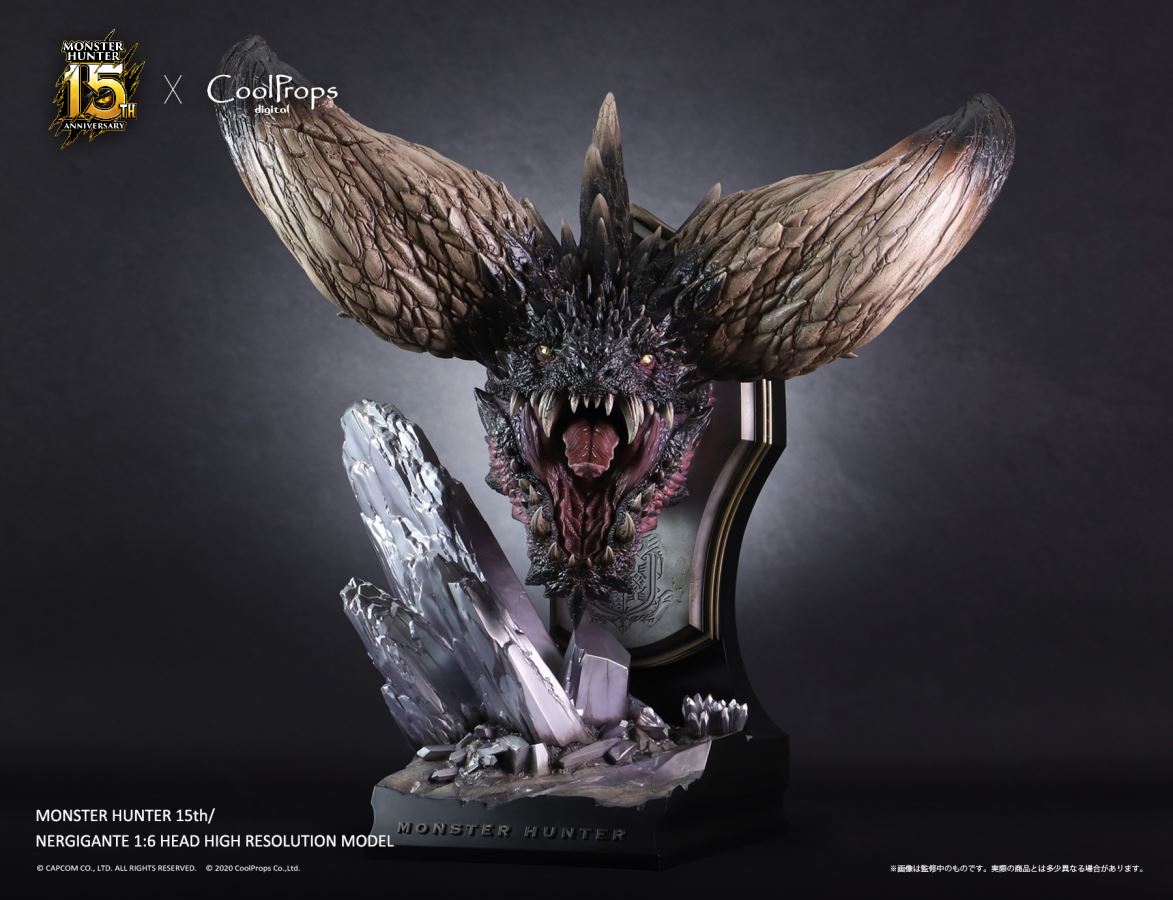 Monster Hunter 15th Anniversary - Nergigante 1/6 Head High Resolution Model