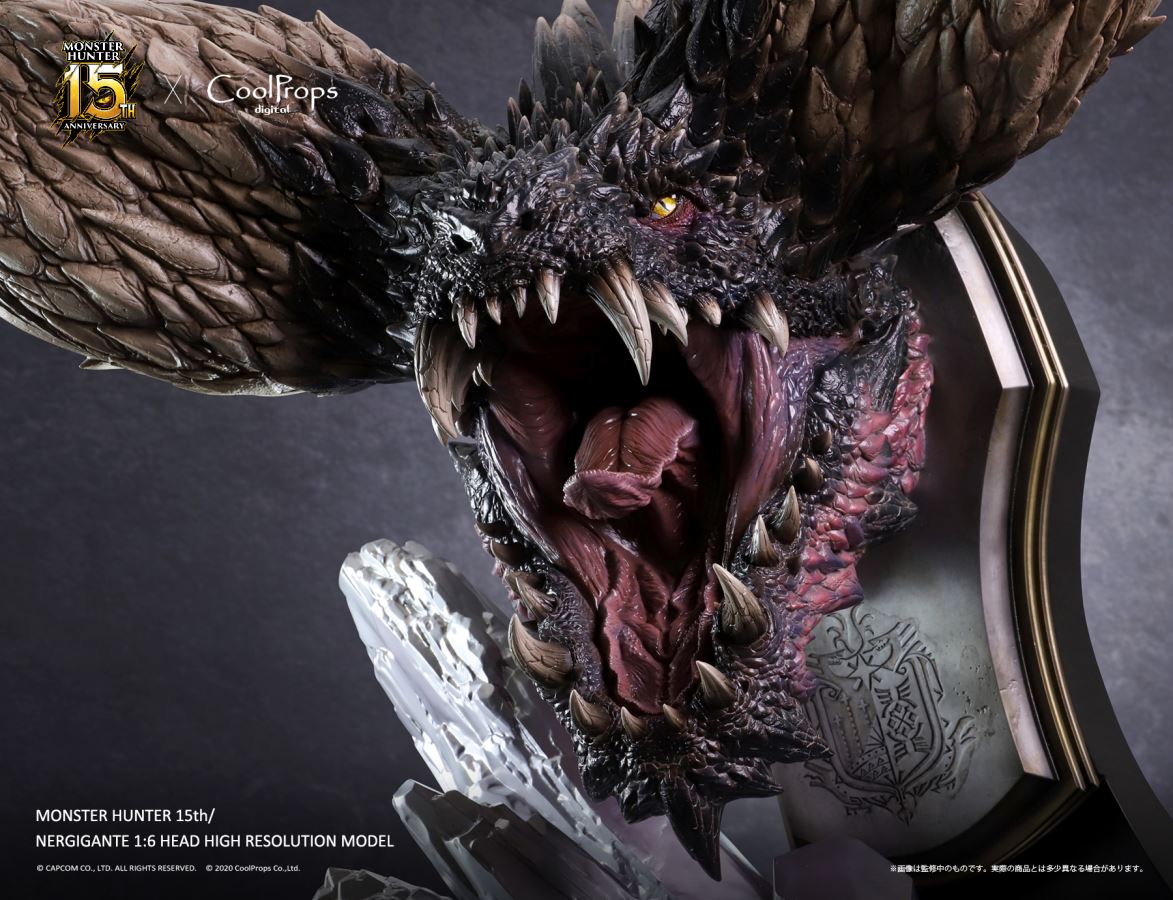 Monster Hunter 15th Anniversary - Nergigante 1/6 Head High Resolution Model