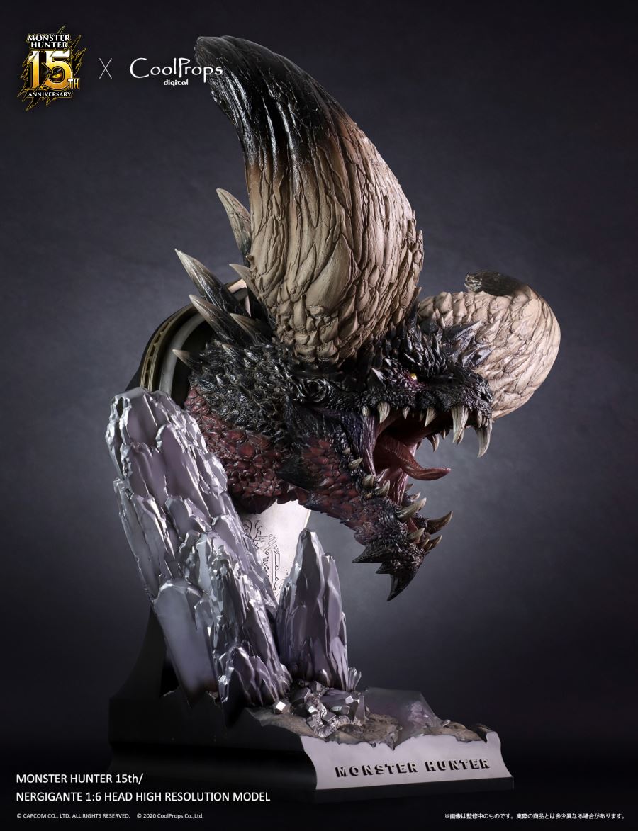 Monster Hunter 15th Anniversary - Nergigante 1/6 Head High Resolution Model