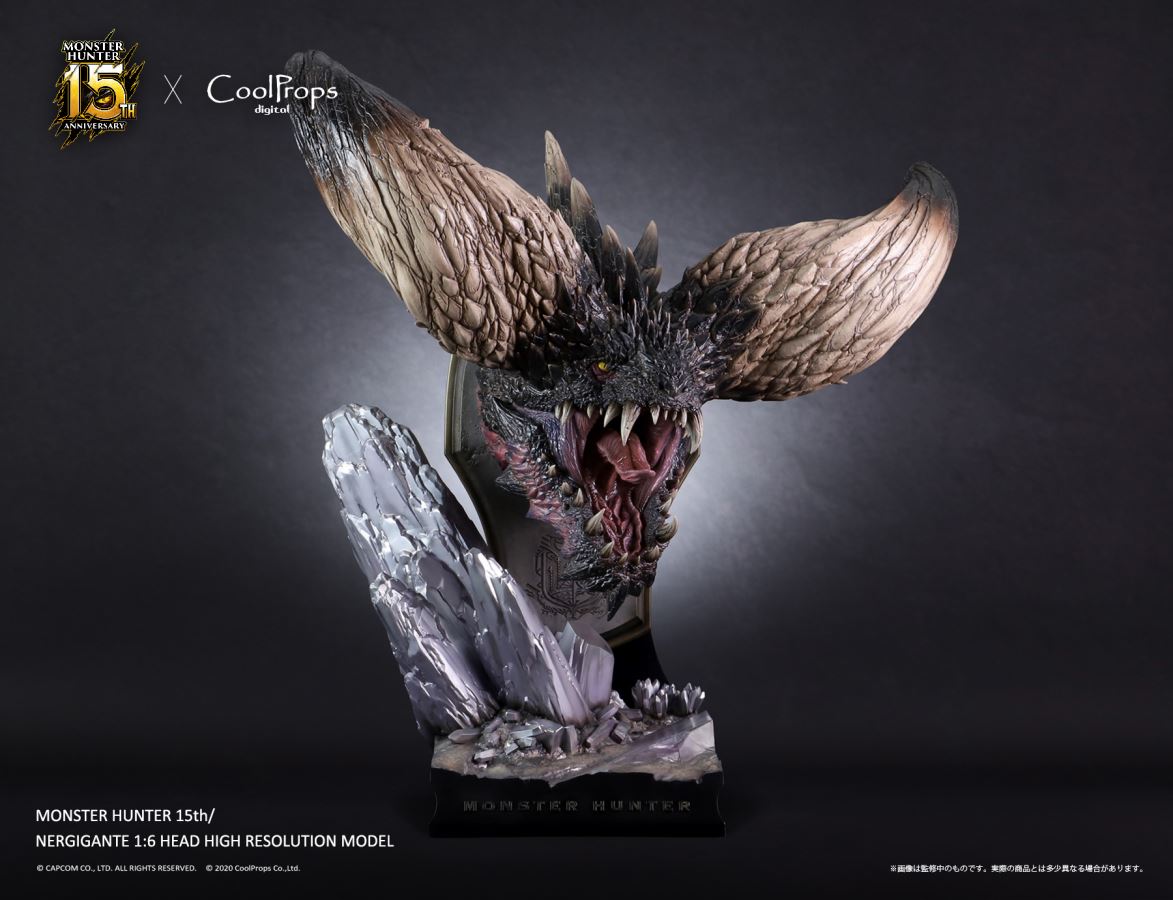 Monster Hunter 15th Anniversary - Nergigante 1/6 Head High Resolution Model