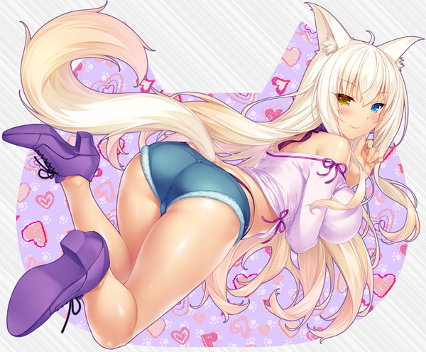 Nekopara - Coconut illustration by SAYORI with Stretched denim 1/6
