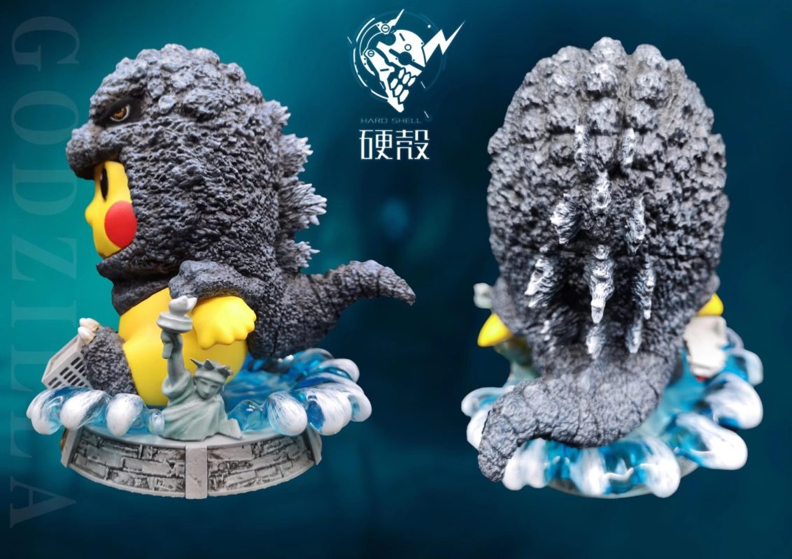 Pikachu cos Godzilla