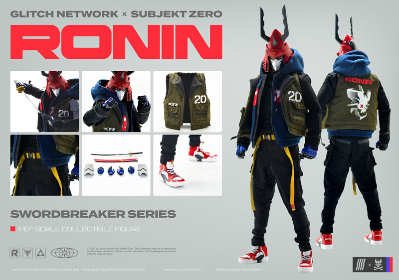 Glitch Network x Subjekt Zero 1/6 Scale Figure Sword Breaker Ronin