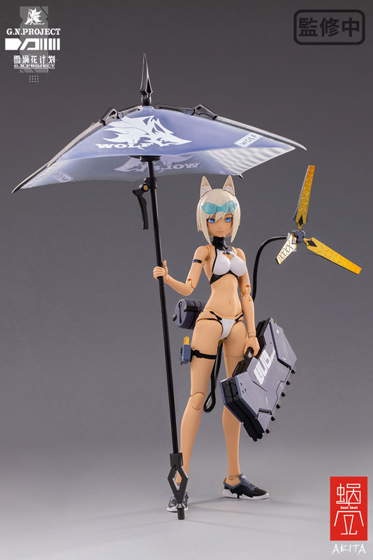 G.N.PROJECT Vol. 1.5 WOLF-001 Swimsuit Plain Body, Weapon Set 1/12