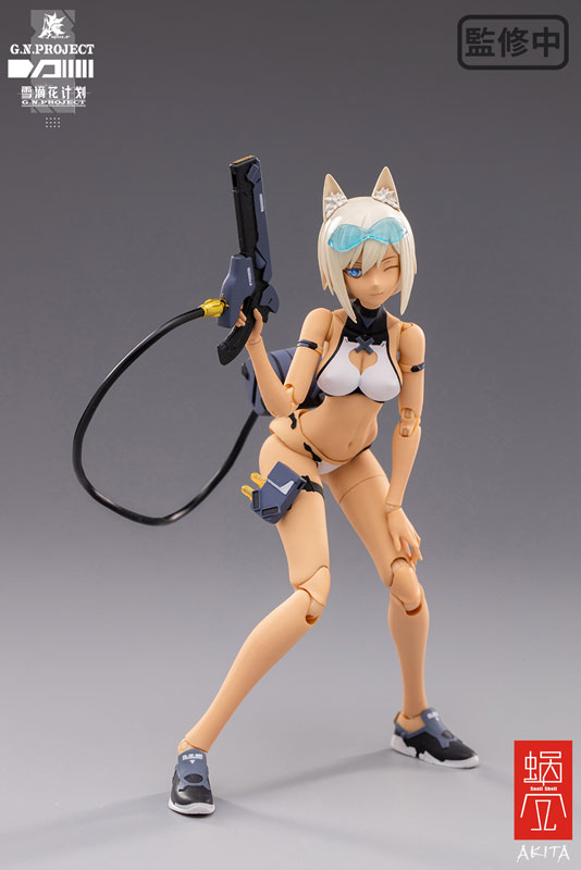 G.N.PROJECT Vol. 1.5 WOLF-001 Swimsuit Plain Body, Weapon Set 1/12