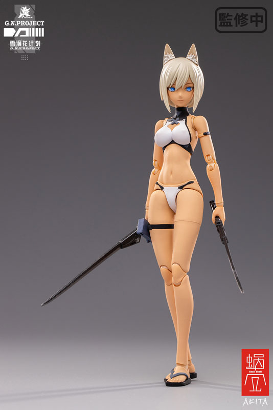 G.N.PROJECT Vol. 1.5 WOLF-001 Swimsuit Plain Body, Weapon Set 1/12