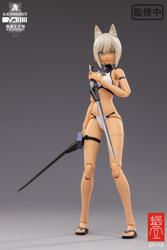 G.N.PROJECT Vol. 1.5 WOLF-001 Swimsuit Plain Body, Weapon Set 1/12