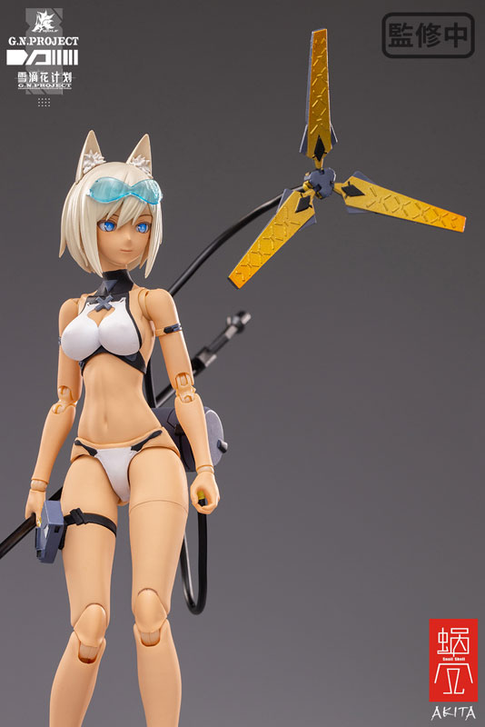 G.N.PROJECT Vol. 1.5 WOLF-001 Swimsuit Plain Body, Weapon Set 1/12