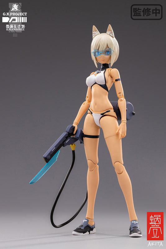 G.N.PROJECT Vol. 1.5 WOLF-001 Swimsuit Plain Body, Weapon Set 1/12