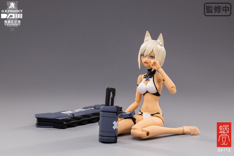 G.N.PROJECT Vol. 1.5 WOLF-001 Swimsuit Plain Body, Weapon Set 1/12
