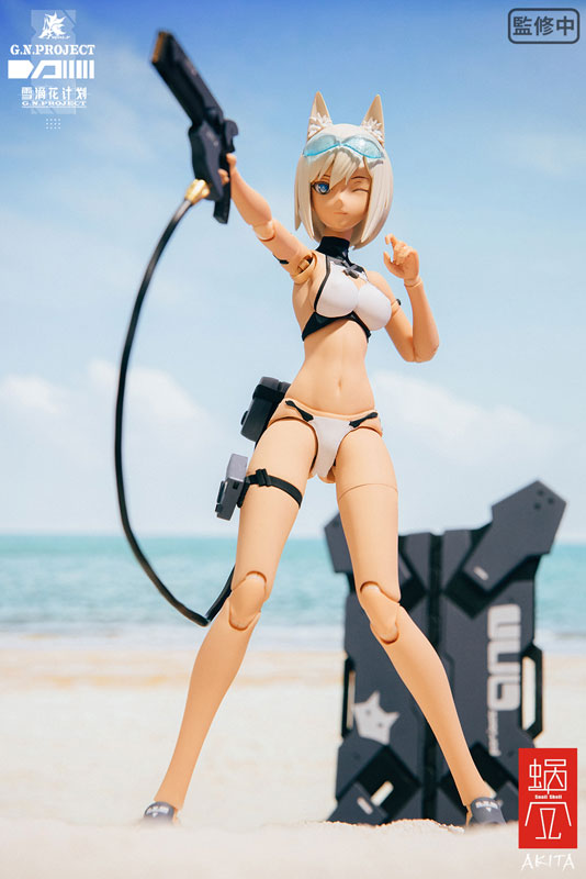 G.N.PROJECT Vol. 1.5 WOLF-001 Swimsuit Plain Body, Weapon Set 1/12