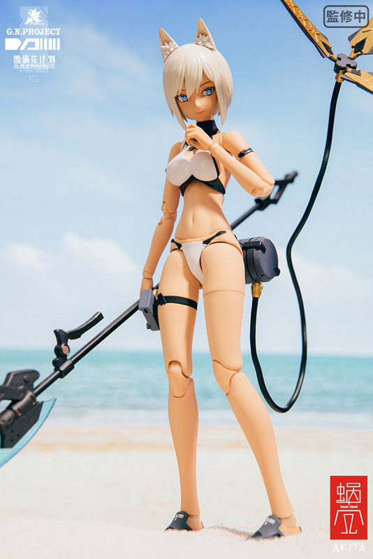 G.N.PROJECT Vol. 1.5 WOLF-001 Swimsuit Plain Body, Weapon Set 1/12