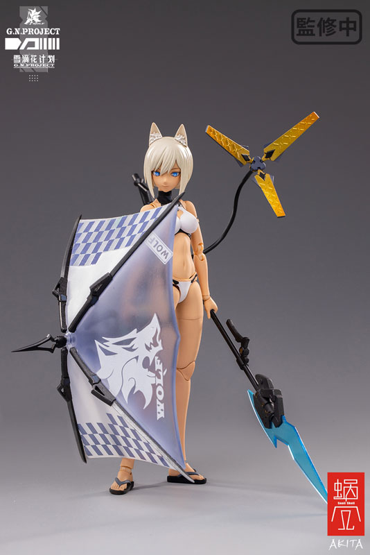 G.N.PROJECT Vol. 1.5 WOLF-001 Swimsuit Plain Body, Weapon Set 1/12