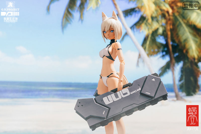 G.N.PROJECT Vol. 1.5 WOLF-001 Swimsuit Plain Body, Weapon Set 1/12