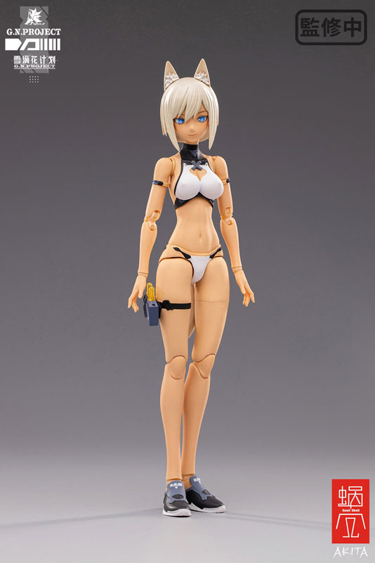 G.N.PROJECT Vol. 1.5 WOLF-001 Swimsuit Plain Body, Weapon Set 1/12