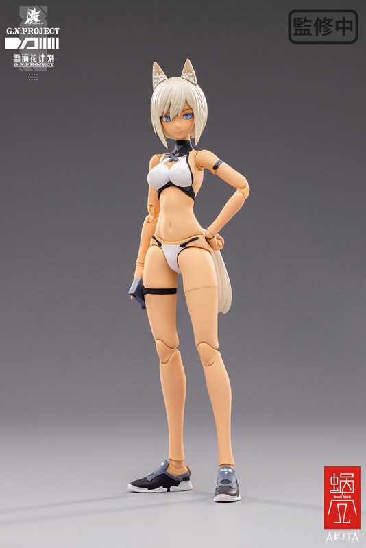 G.N.PROJECT Vol. 1.5 WOLF-001 Swimsuit Plain Body, Weapon Set 1/12