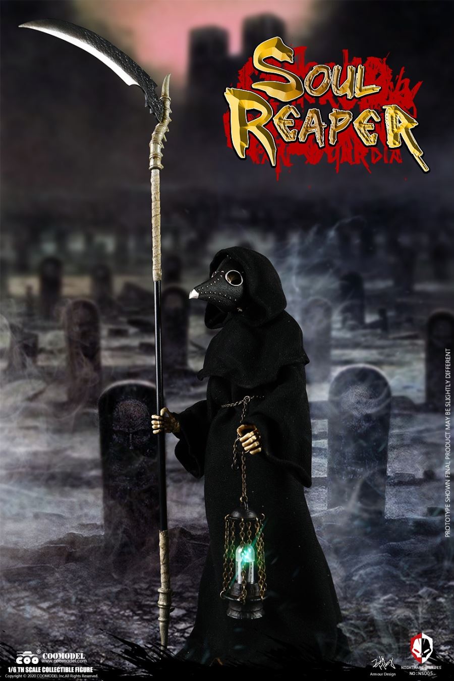 NO.NS005 1/6 DIE-CAST ALLOY - NIGHTMARE SEIRES - DEATH - SOUL REAPER