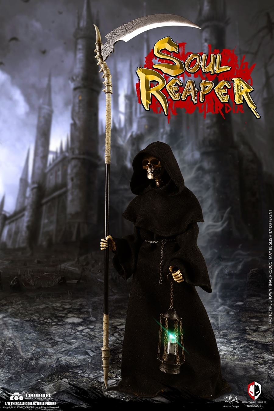 NO.NS005 1/6 DIE-CAST ALLOY - NIGHTMARE SEIRES - DEATH - SOUL REAPER