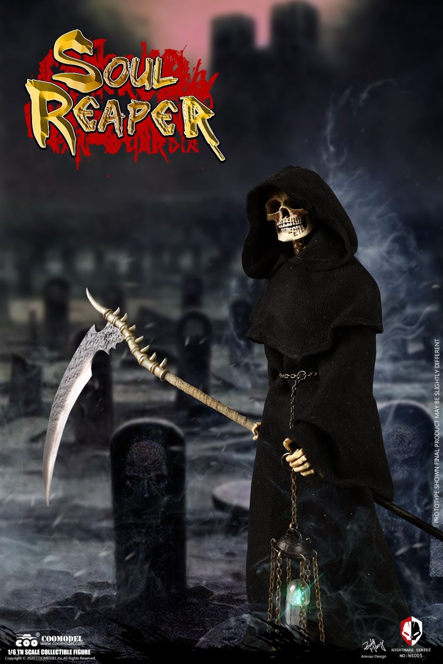 NO.NS005 1/6 DIE-CAST ALLOY - NIGHTMARE SEIRES - DEATH - SOUL REAPER