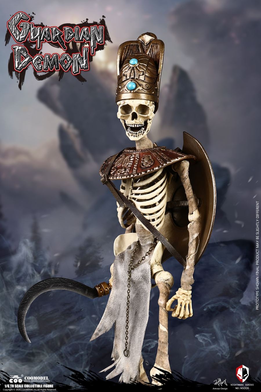 NO.NS006 1/6 DIE-CAST ALLOY - NIGHTMARE SEIRES - EGYPT - GUARDIAN DEMON