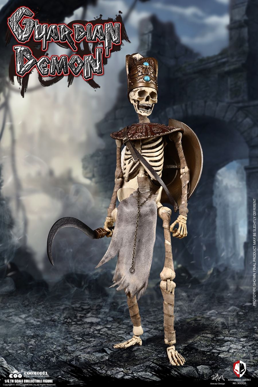 NO.NS006 1/6 DIE-CAST ALLOY - NIGHTMARE SEIRES - EGYPT - GUARDIAN DEMON