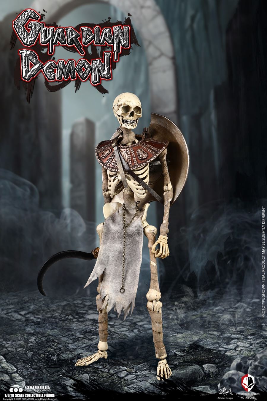 NO.NS006 1/6 DIE-CAST ALLOY - NIGHTMARE SEIRES - EGYPT - GUARDIAN DEMON