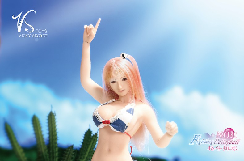 1/6 Fighting Volleyball Series Fruit Ear 19XG66 Full Box Set Double Head Carved Three Shapes