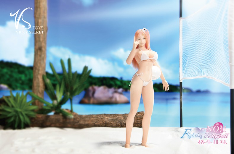 1/6 Fighting Volleyball Series Fruit Ear 19XG66 Full Box Set Double Head Carved Three Shapes