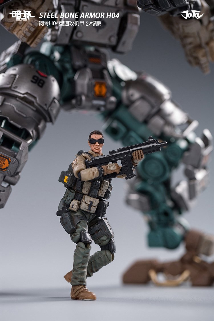 JOYTOY 1/25 STEEL BONE Armor H04 Desert Green Ver.