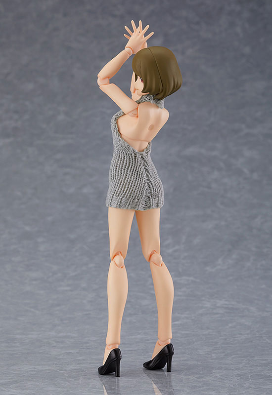 figma Styles Female body (Chiaki) with Backless Sweater Coordination