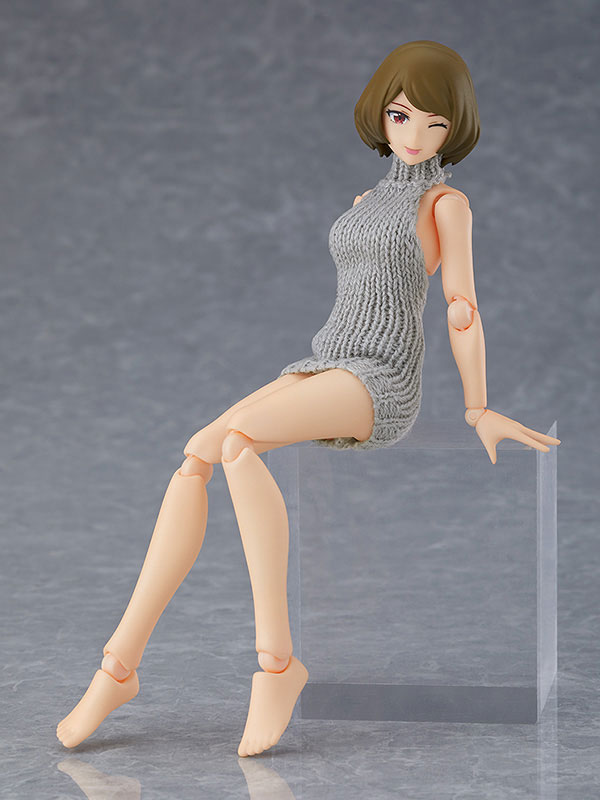 figma Styles Female body (Chiaki) with Backless Sweater Coordination