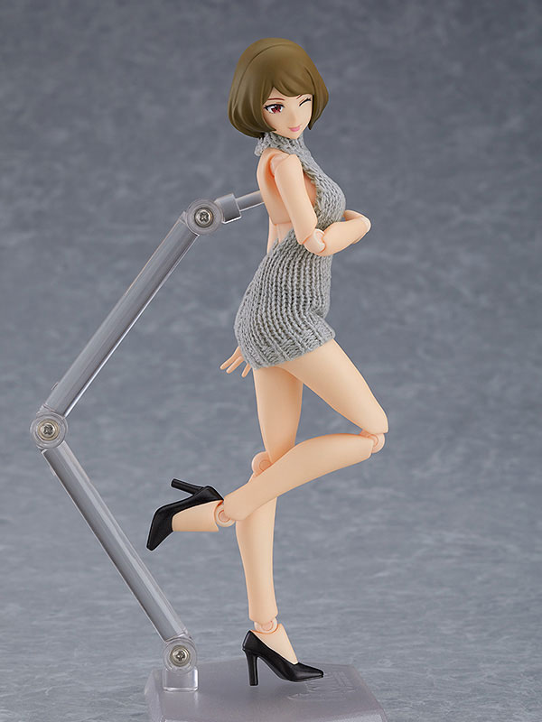 figma Styles Female body (Chiaki) with Backless Sweater Coordination