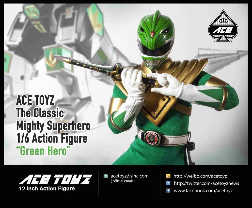 1/6 Scale The Classic Mighty Superhero Green Hero Figure