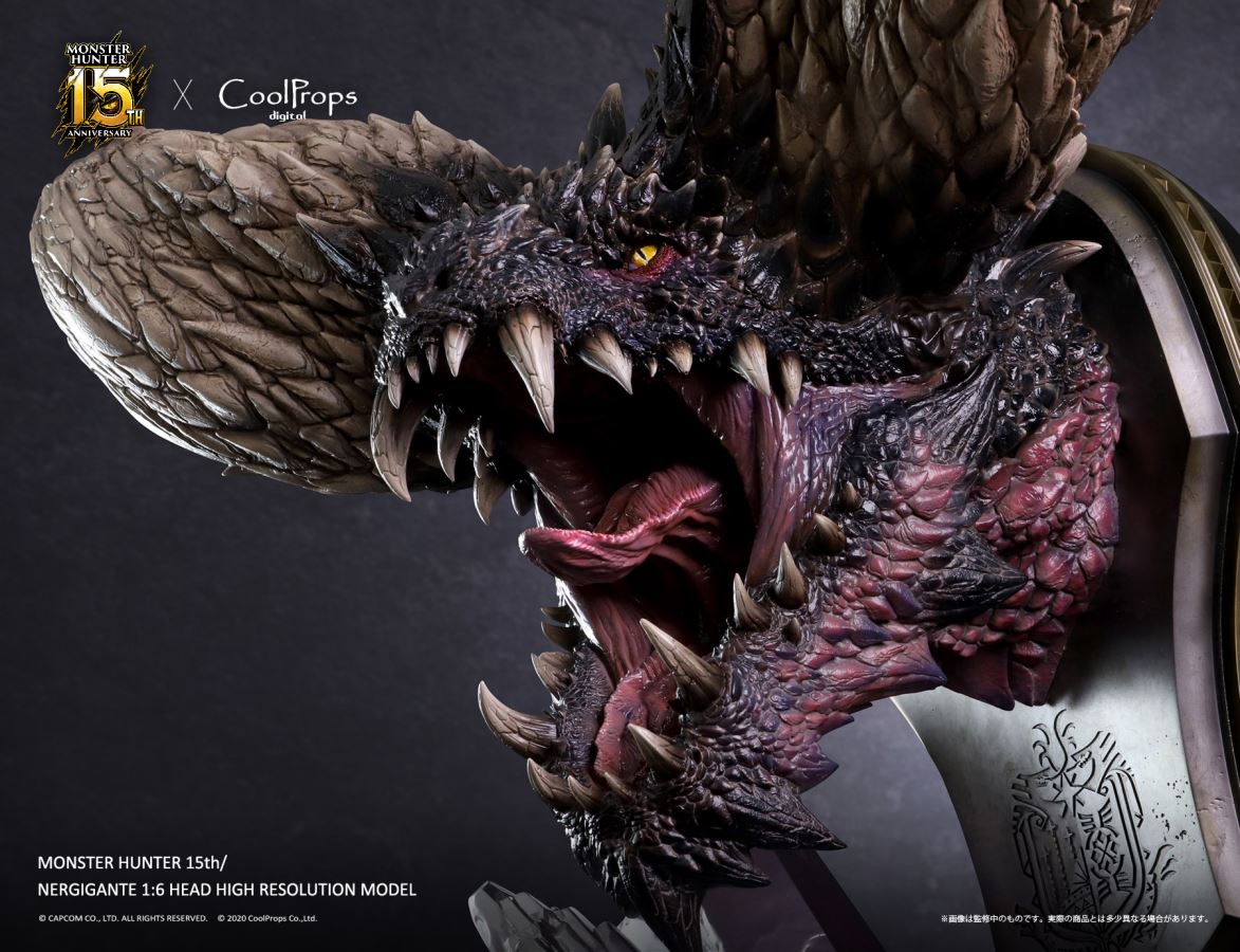 Monster Hunter 15th Anniversary - Nergigante 1/6 Head High Resolution Model