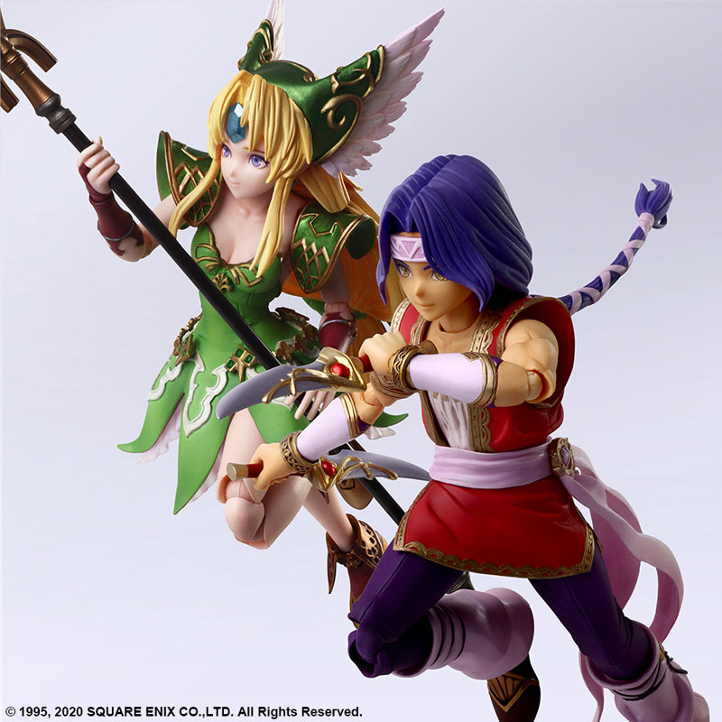 Seiken Densetsu Series Trials of Mana Bring Arts Hawkeye & Riesz