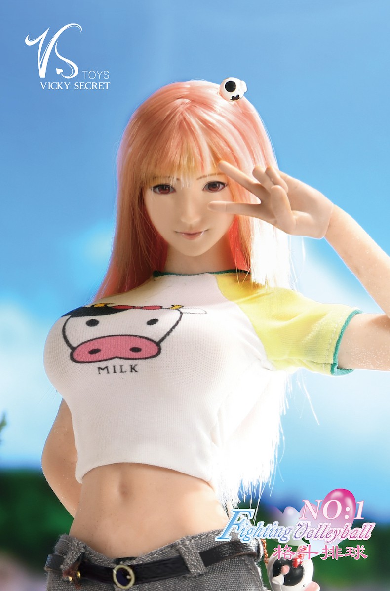 1/6 Fighting Volleyball Series Fruit Ear 19XG66 Full Box Set Double Head Carved Three Shapes