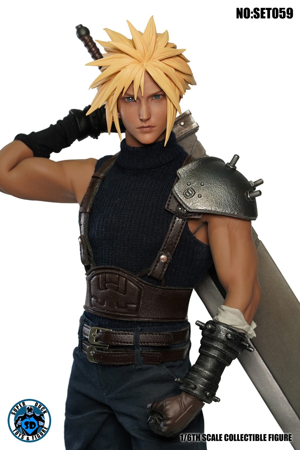 1/6 COSPLAY Fantasy Mercenary Head Sculpture Clothing Accessories Set