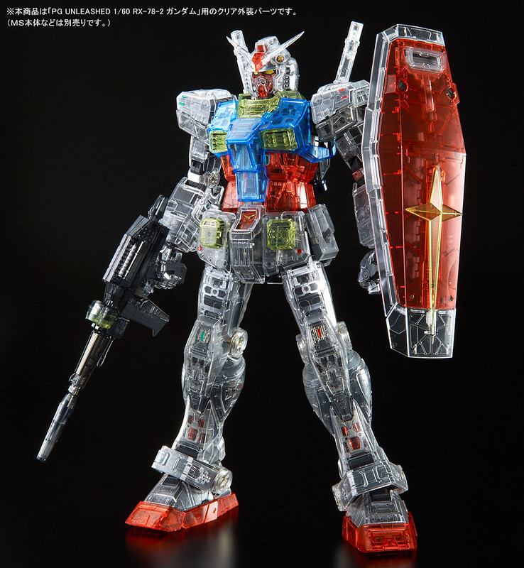 PG UNLEASHED 1/60 RX-78-2 Gundam clear color body