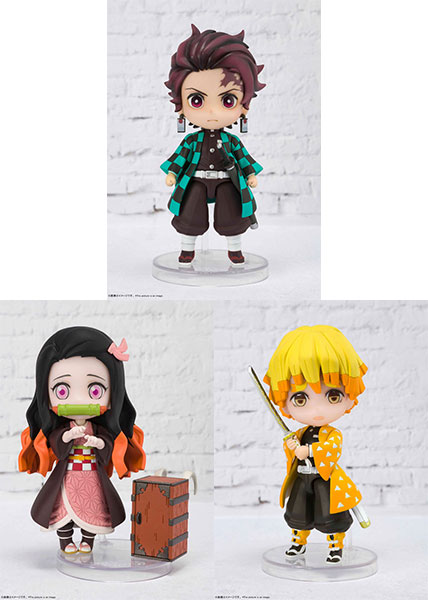 Figuarts mini Tanjiro Kamado, Nezuko Kamado, Zenitsu Agatsuma 3Figure Set (Demon Slayer: Kimetsu no Yaiba)
