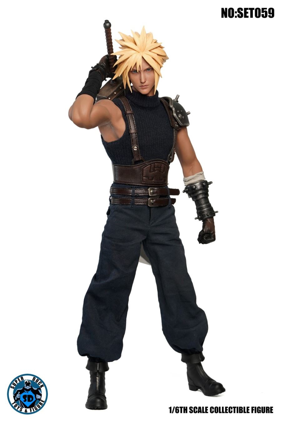 1/6 COSPLAY Fantasy Mercenary Head Sculpture Clothing Accessories Set