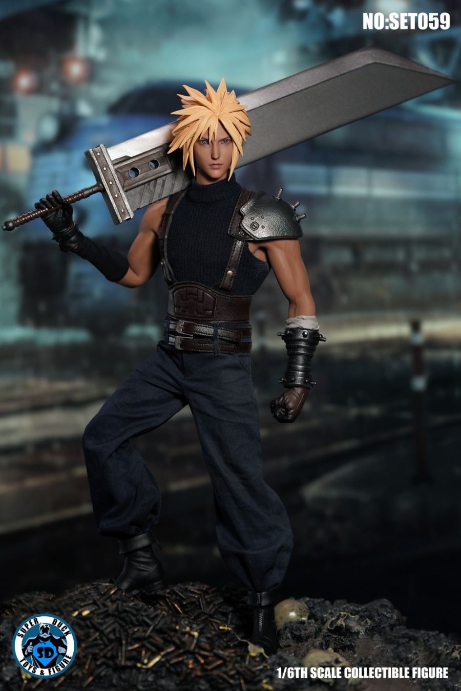 1/6 COSPLAY Fantasy Mercenary Head Sculpture Clothing Accessories Set